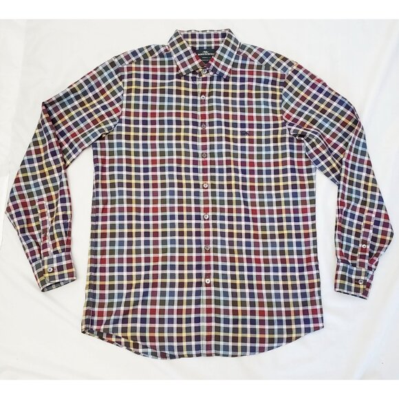 Rodd & Gunn Mens Button Down Shirt Coronation Pier Plaid Multicolor M - Picture 3 of 11